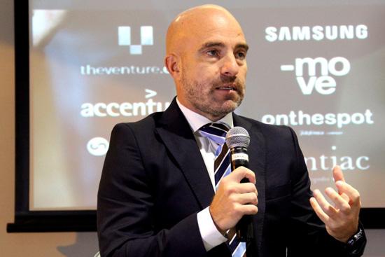 David Luquin during the presentation of the launch of Atelier by ISEM